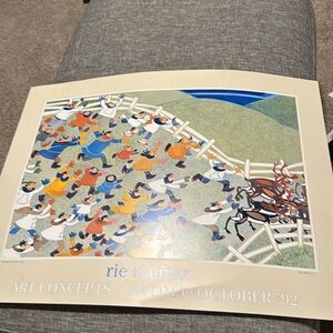 Rie Munoz Reindeer Round-up 1993 art concepts Tacoma, October 1992 art p…